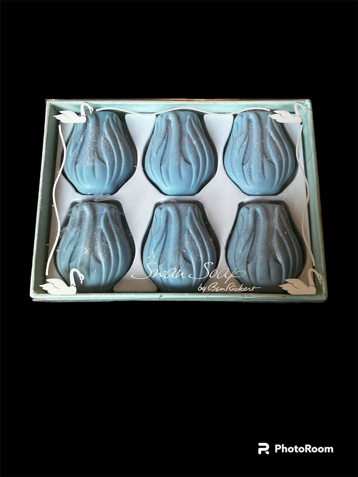 NEW Vintage Boxed Set of 6 SWAN SOAP Bars by Ben Rickert 1 oz.ea. in orig. box
