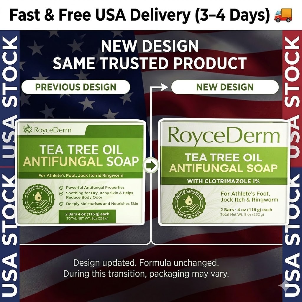 Antifungal Bar Soap – Tea Tree Oil Soap – Athlete’S Foot Treatment for Jock Itch