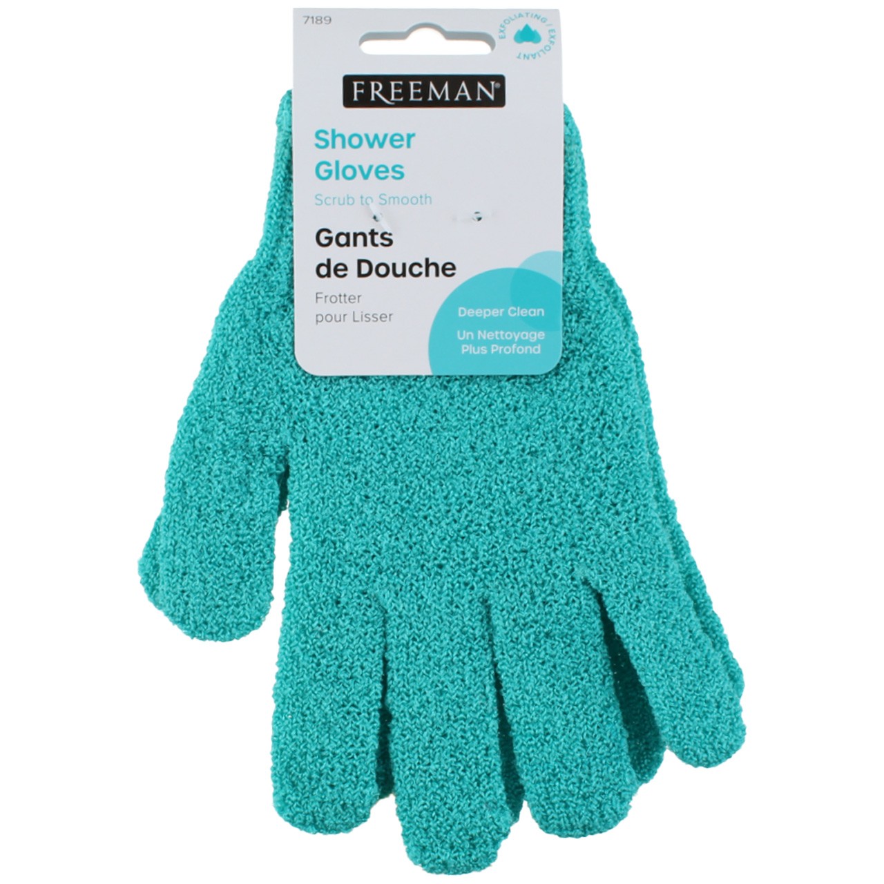 Paris Presents Exfoliant Deeper Clean Shower Gloves, Assorted Colors, 2 Ct