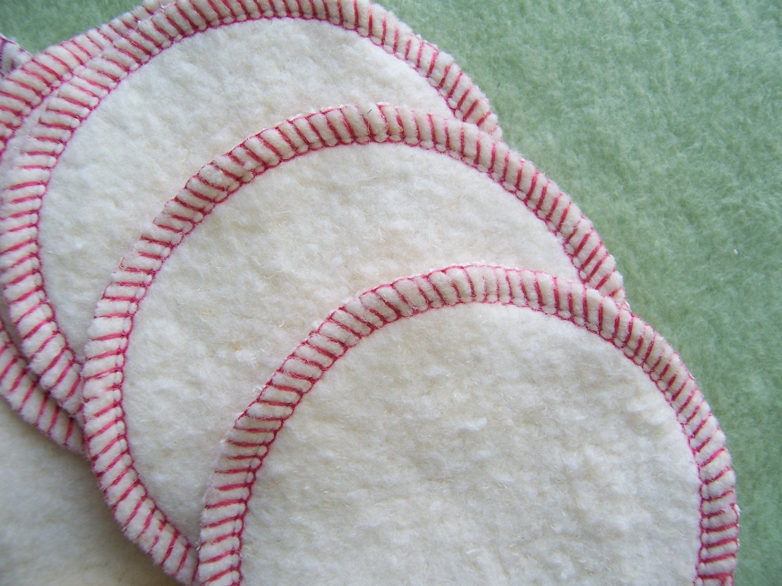 Hemp Organic Cotton Facial Cleansing Rounds Pads Washable Reusable Eco Friendly