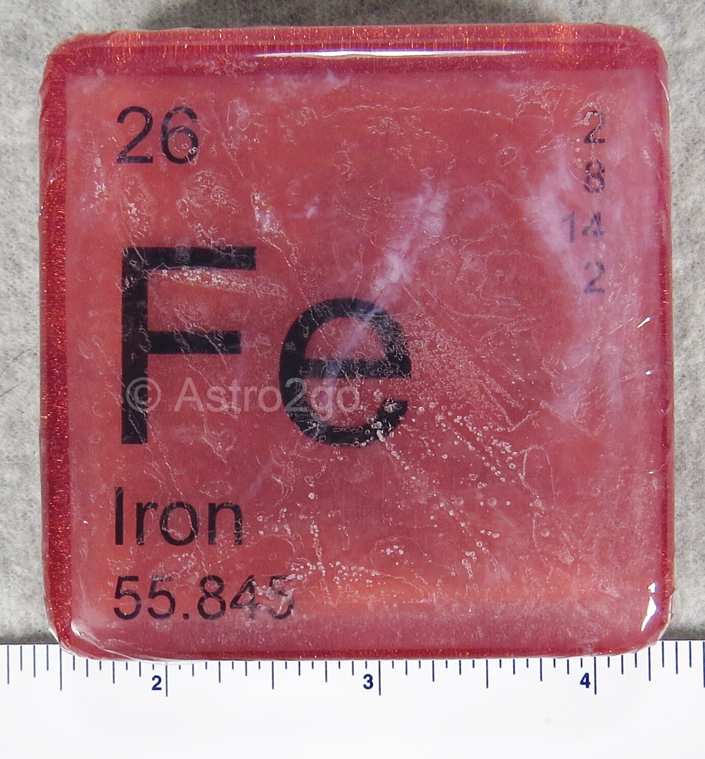 PERIODIC TABLE ELEMENT “Fe” IRON NOVELTY HAND BATH SOAP-4 oz JUST BUBBLY NEW!