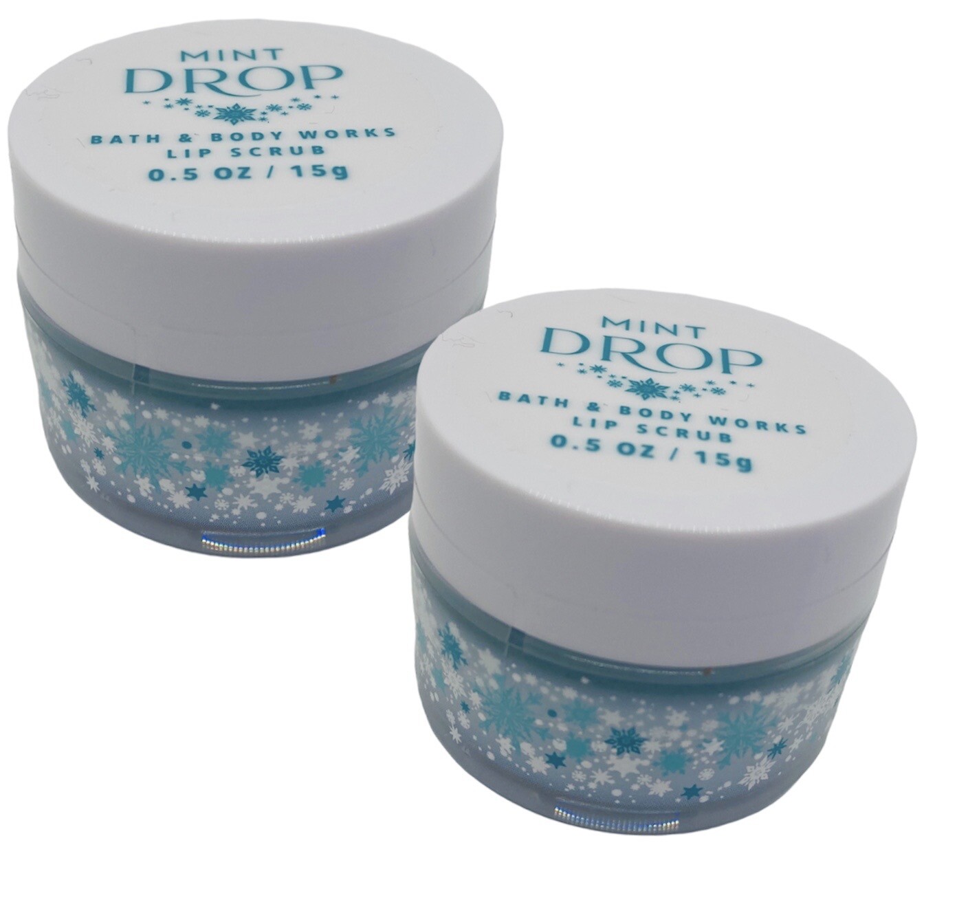 2-Pack Bath & Body Works MINT DROP Lip Scrub 0.5 oz/15 g Each NEW