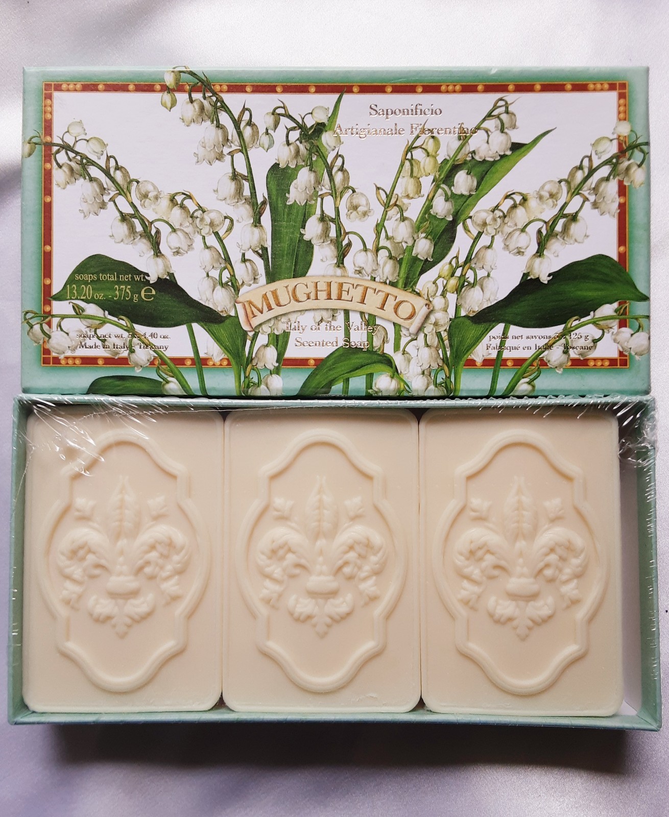 Saponificio Artigianale Fiorentino Lily of the Valley Soaps 3 x 4.4oz