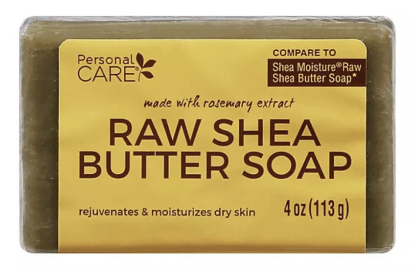 SHIP N 24HR-Raw Shea Butter and Rosemary Bar Soap for Dry Skin and Blemishes-NEW