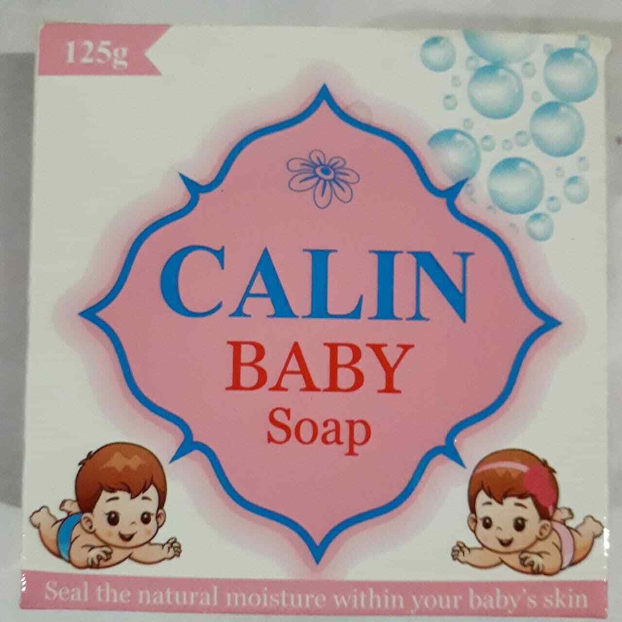 CALIN White Baby Soap Natural Moisture/Protect Baby Skin Healthy & gentle 125g