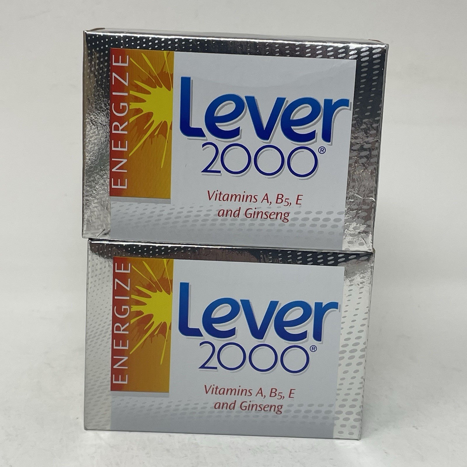 Lever 2000 w/ ENERGIZE Full Size Bar Soap Discontinued (2) Ginseng