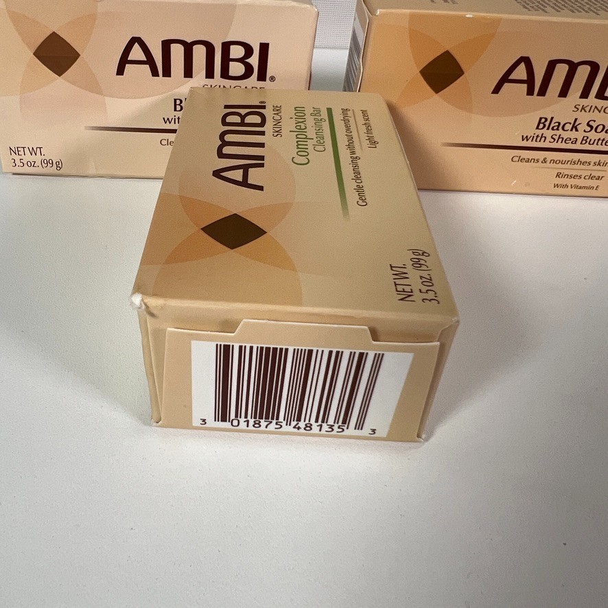 AMBI Cocoa Butter, Black Body Soap Complexion Cleansing Bar Bath Lot of (5x)