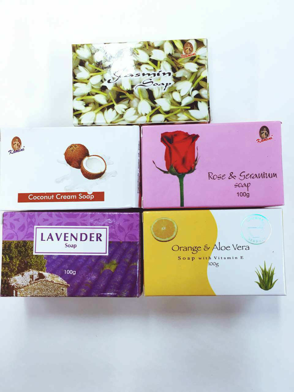 4 pieces bulk sale Kamini Anokha Herbals soaps 100g natural vegetable soap…