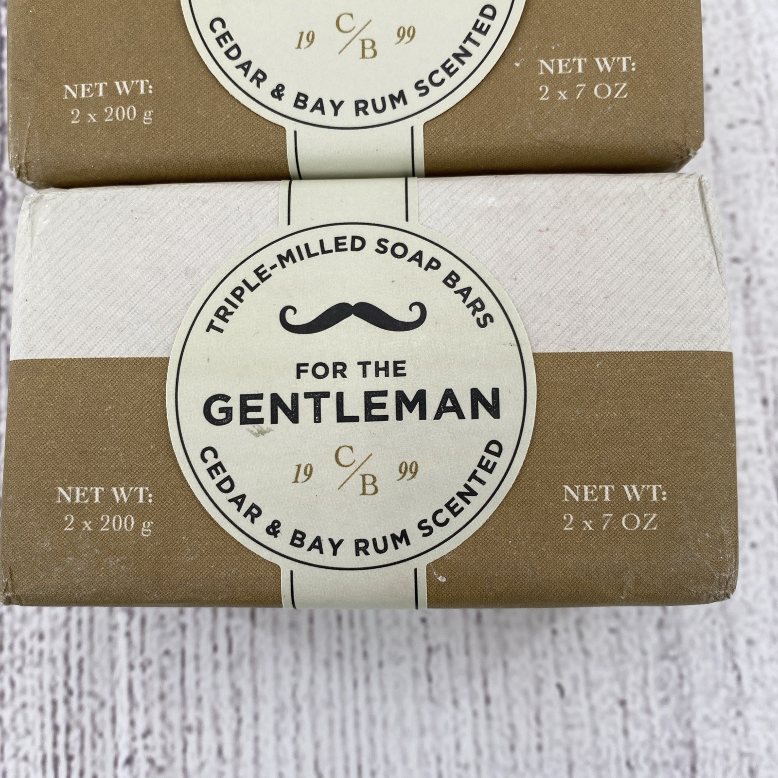 Castlebel Men’s Soap Bars Grooming Cedar Bay Rum Triple Milled Scented (4 Bars)