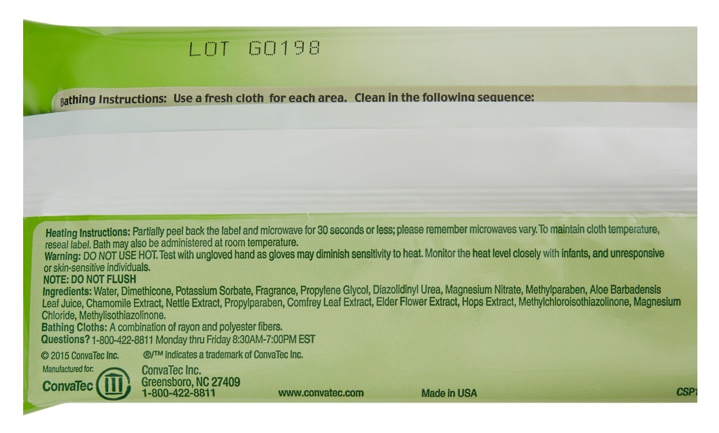 LOT of 4 ALOE VESTA BATHING CLOTHS 8 COUNT EACH