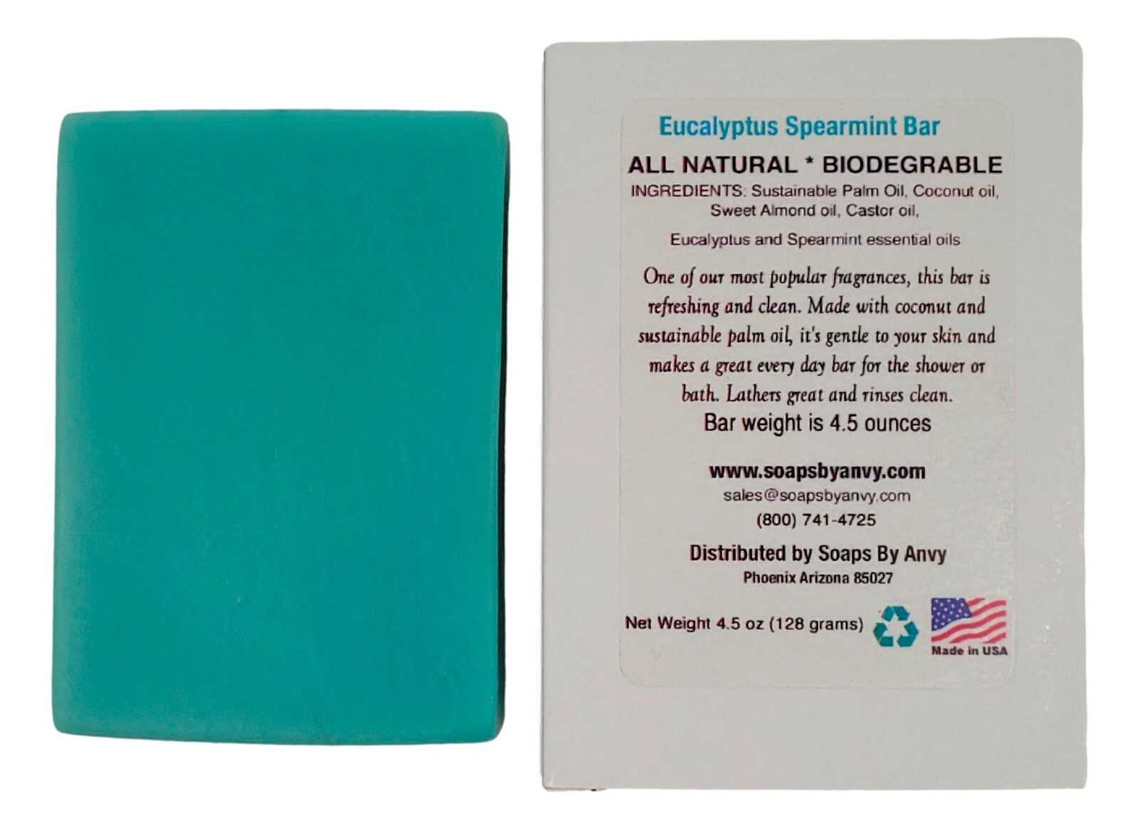 Handmade Soap – Natural Organic Eucalyptus Spearmint Bar