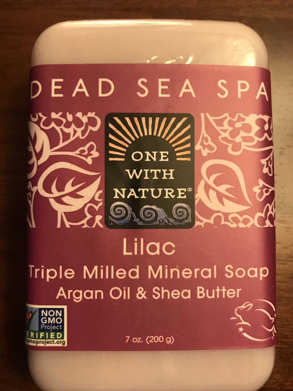 One With Nature Dead Sea Spa Lilac Mineral Soap