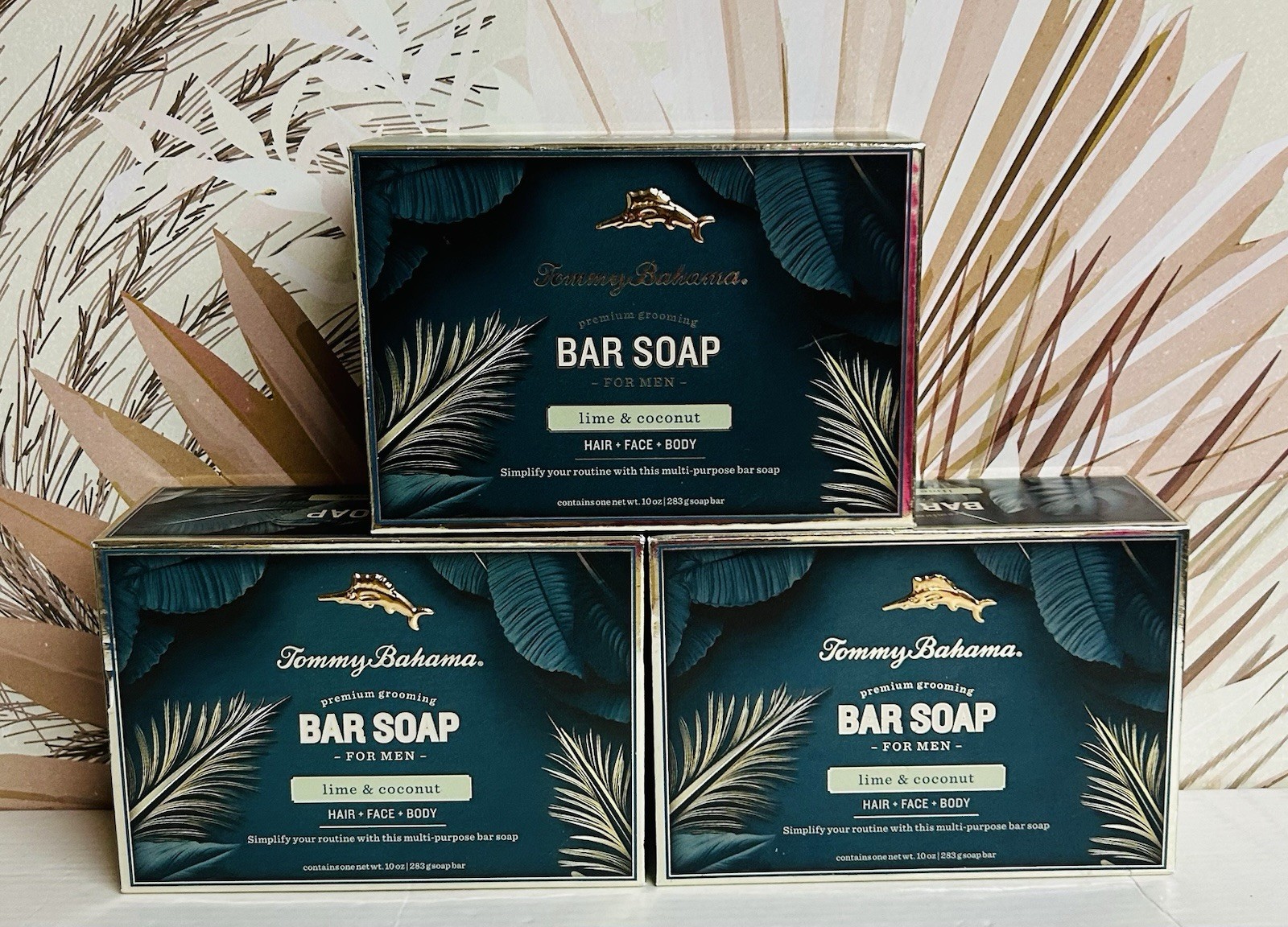 3-Pack Tommy Bahama ~ Lime & Coconut Premium Bar Soap 10 oz Each