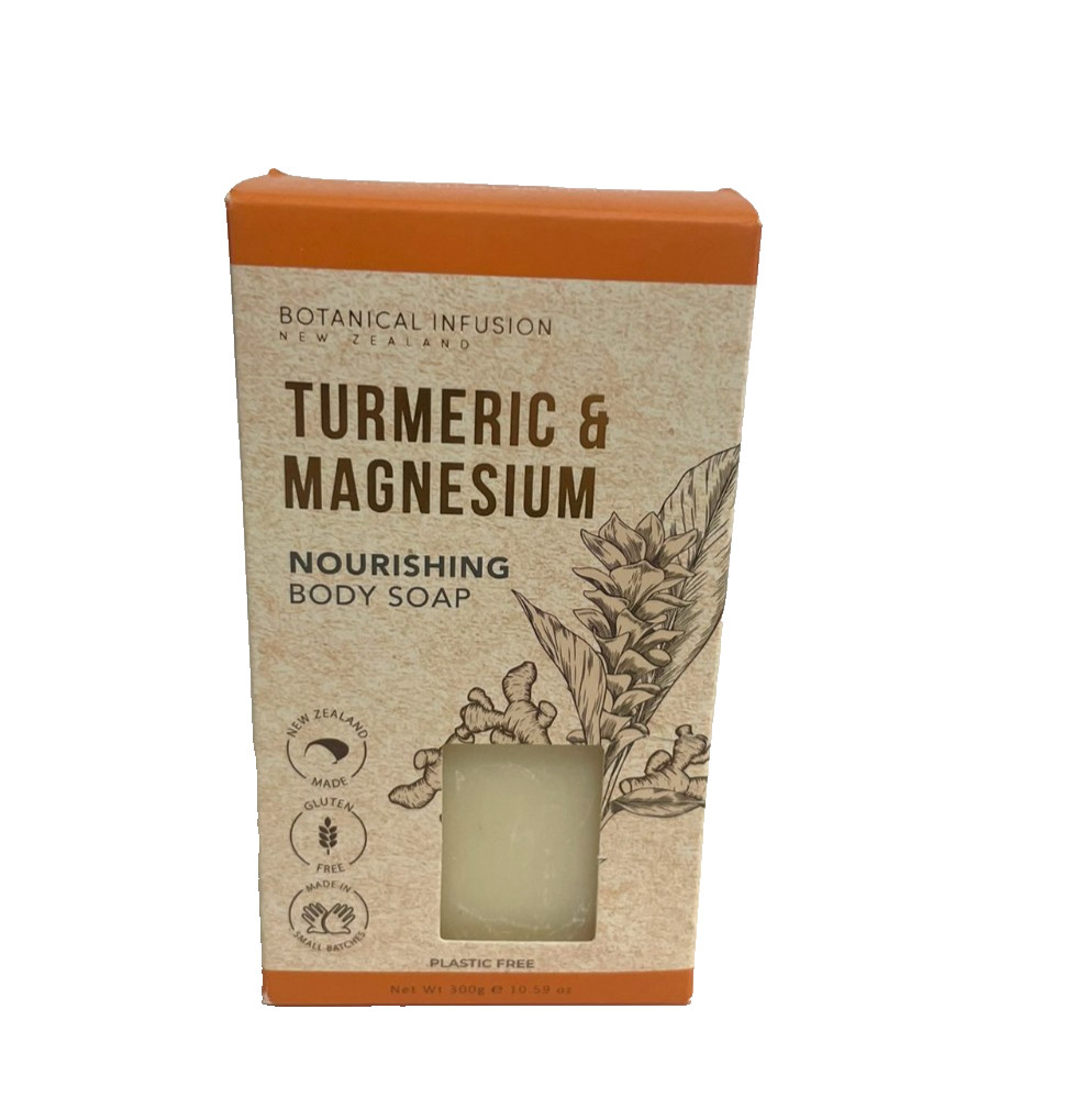 New – Botanical Infusion Turmeric & Magnesium Nourishing Body Soap 10.59oz
