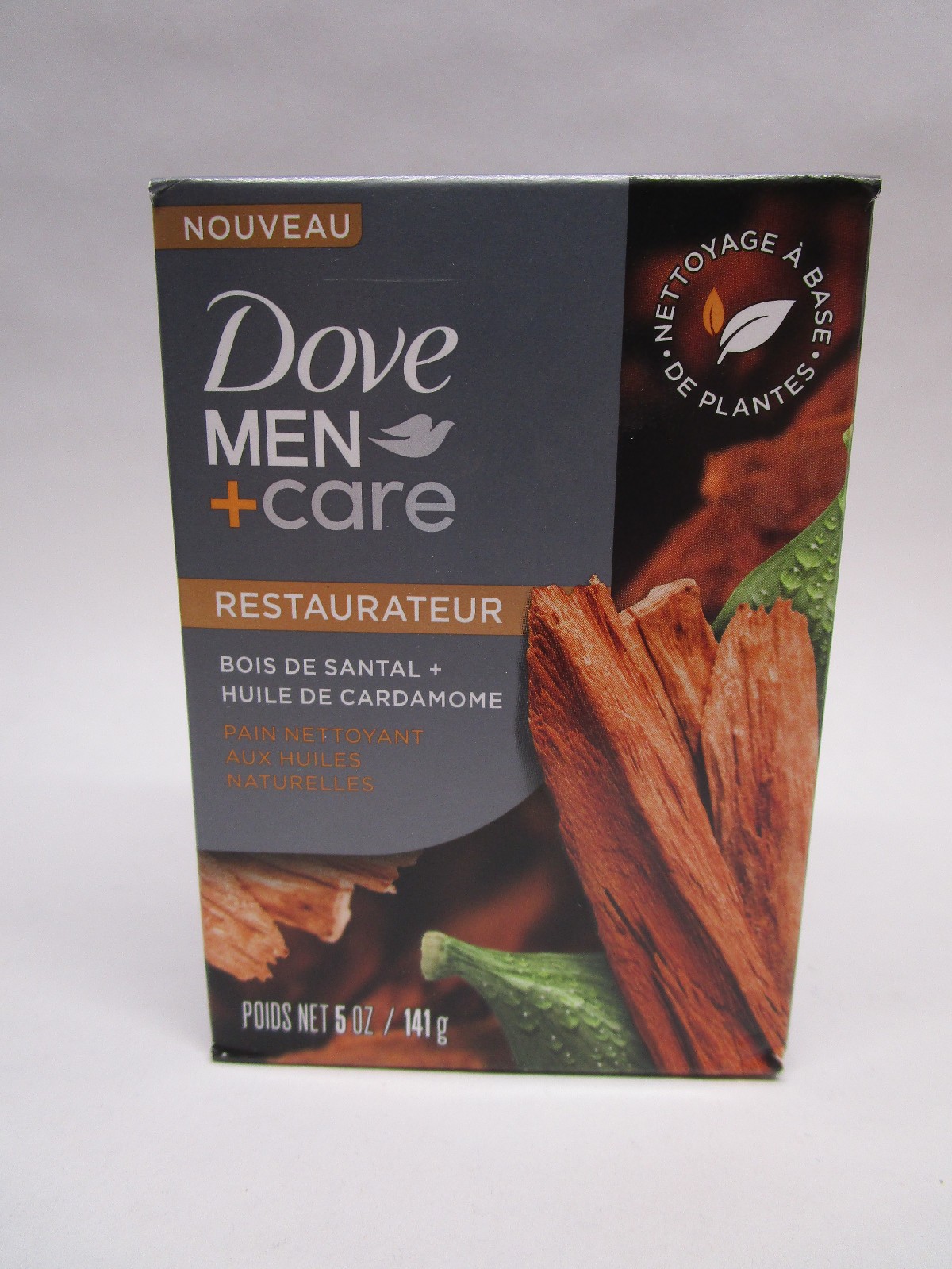 5 Pack – Dove Men + Care Sandalwood + Cardamom Oil Restore Cleansing Bar Soap
