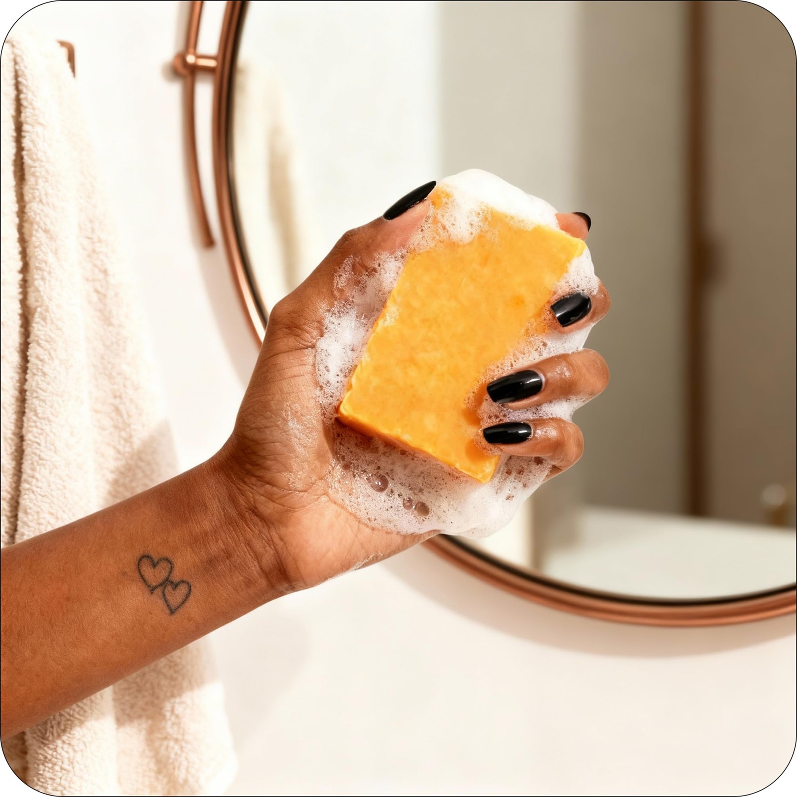 Glo Melanin Organic Turmeric Soap for Dark Spots Soap for Face All Natural Face