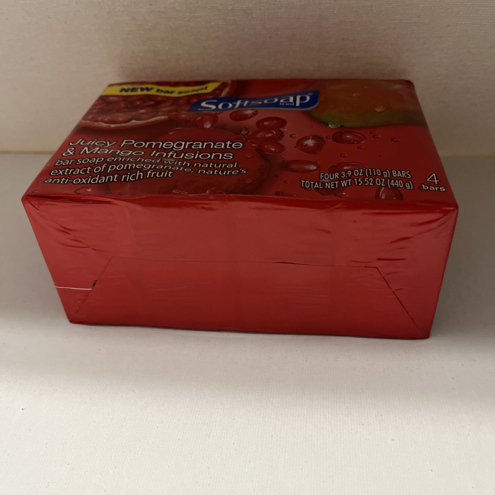Softsoap Juicy Pomegranate & Mango Infusions Bar Soap- 4 PacK