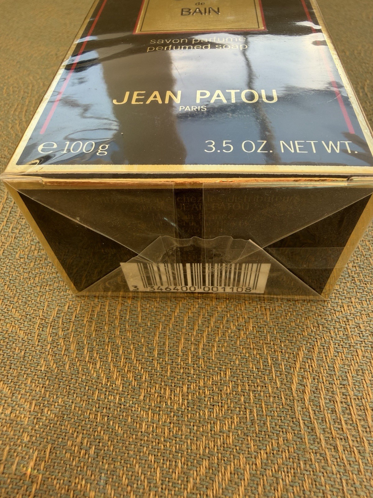JEAN PATOU JOY DE BAIN 100G PERFUMED SOAP NEW WITH BOX 3.5 OZ Sealed box Vintage