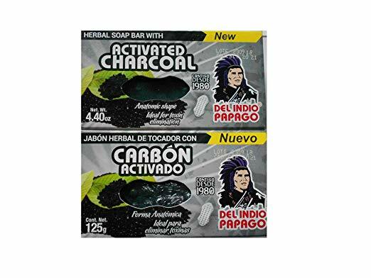 Soap/Jabon Del Indio Papago ACTIVATED CHARCOAL Herbal Soap Jabon Carbon Activado