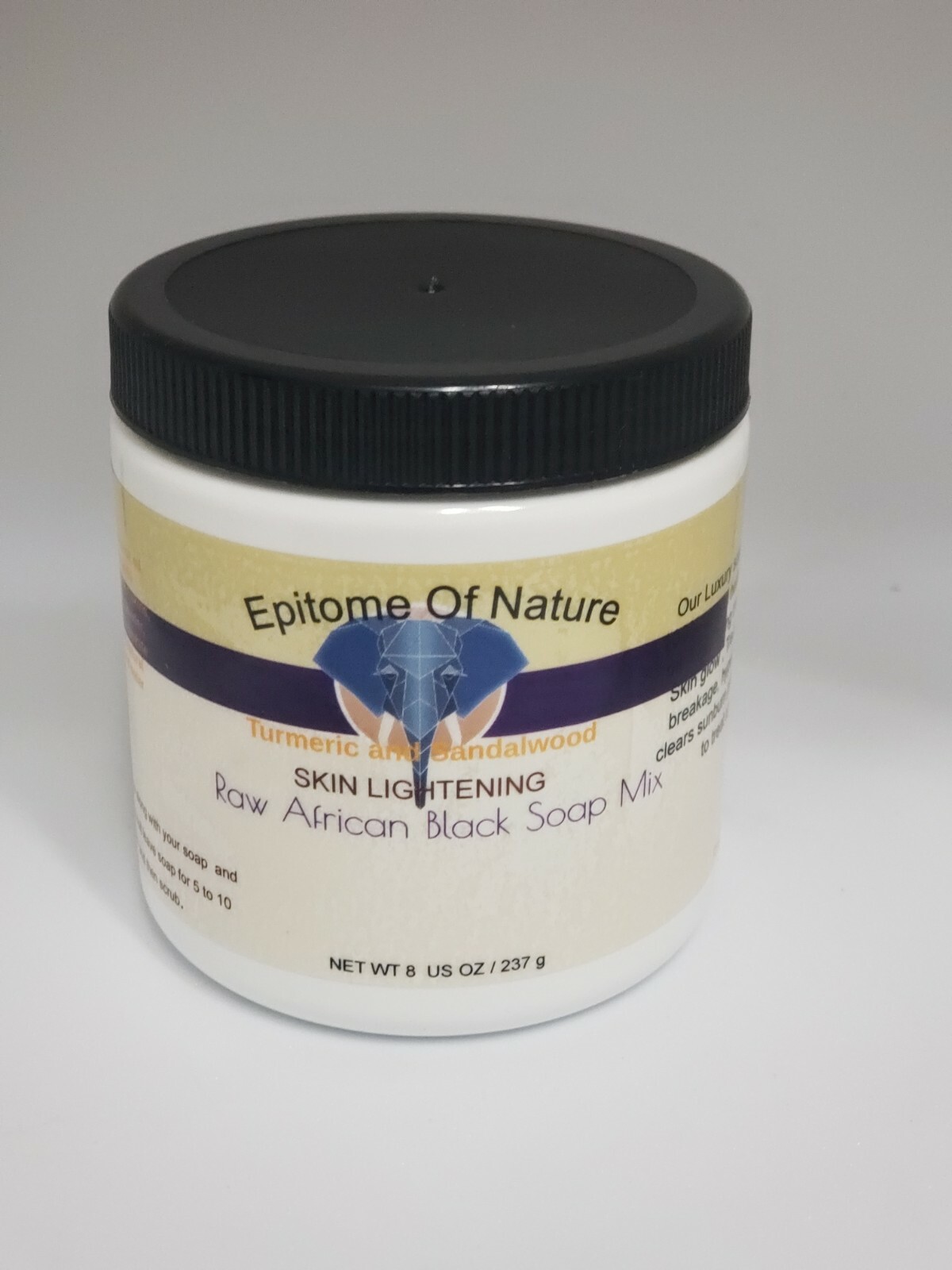Skin Lightening Black soap Mix 2x powerful Giga,Niacinamide,Kojic Glutathione.
