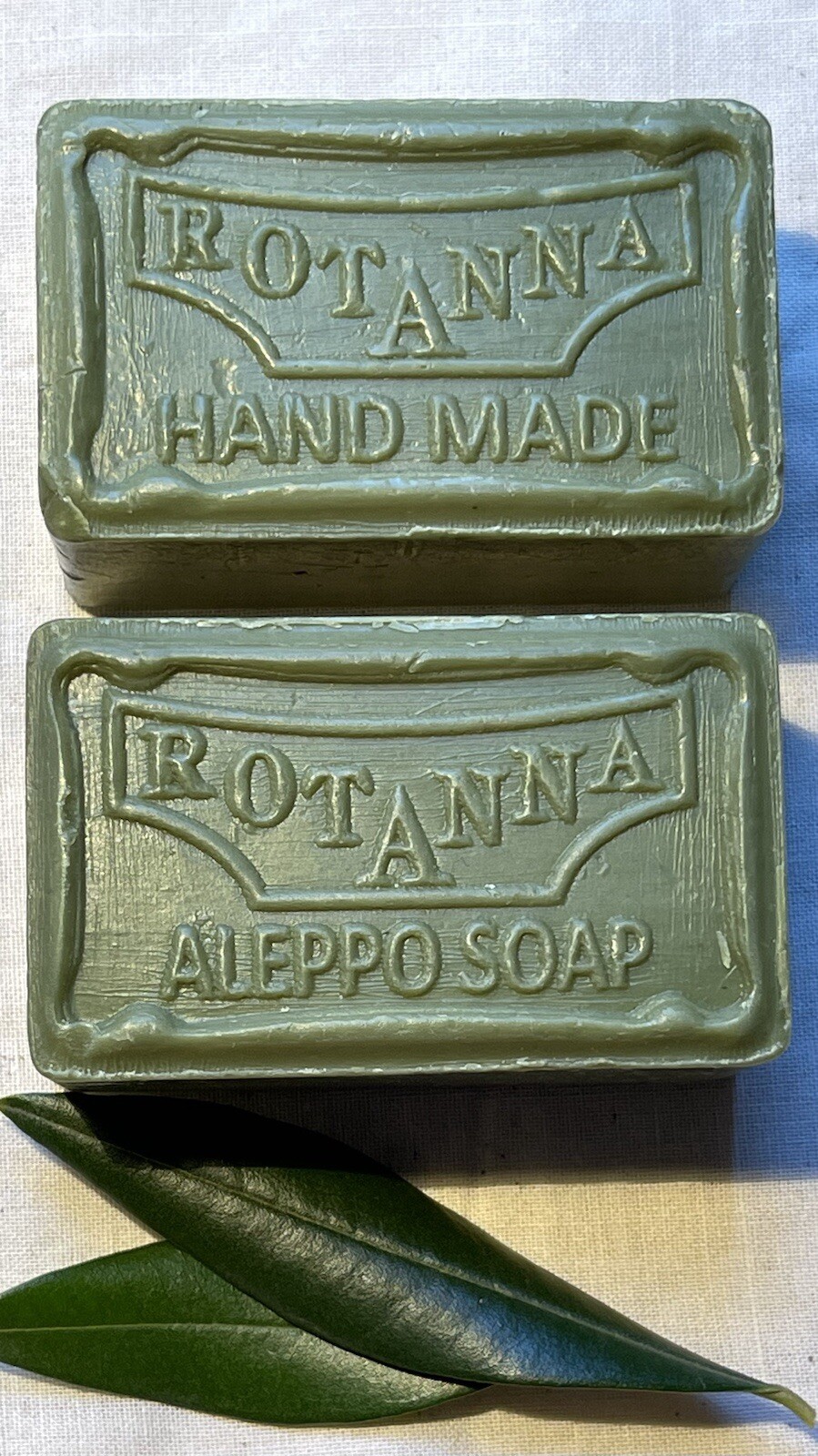 2 PK ALL NATURAL SCENTED OLIVE OIL LAUREL OIL SOAP BAR FOR PSORIASIS N ECZEMA.