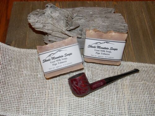 Goat Milk Soap Homemade / Handmade Moisturizing – 4 oz bar – Pipe Tobacco