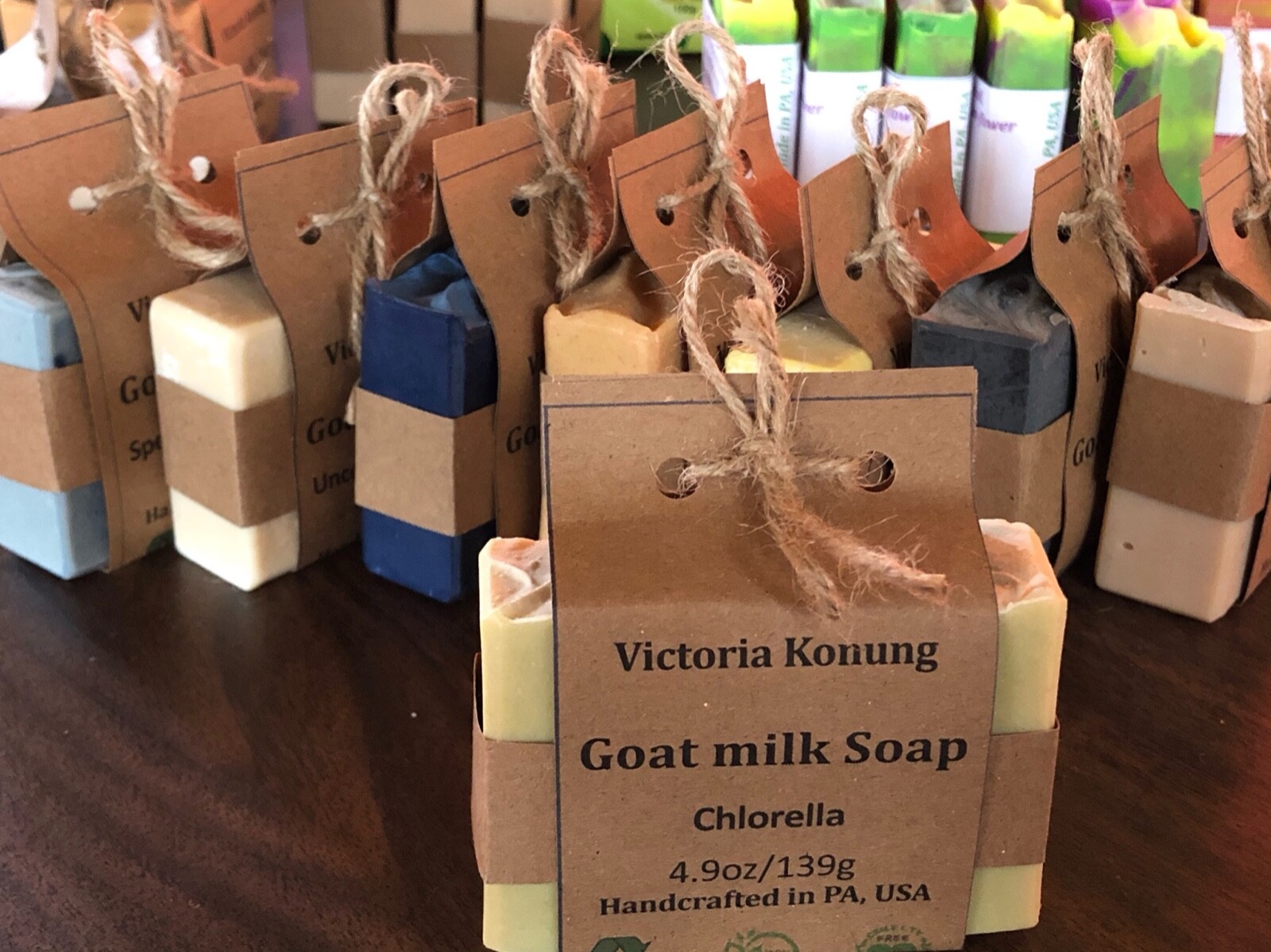 VK Handmade ALL NATURAL GOAT MILK SOAPGreat Present Patchouli Mint Eucalyptus