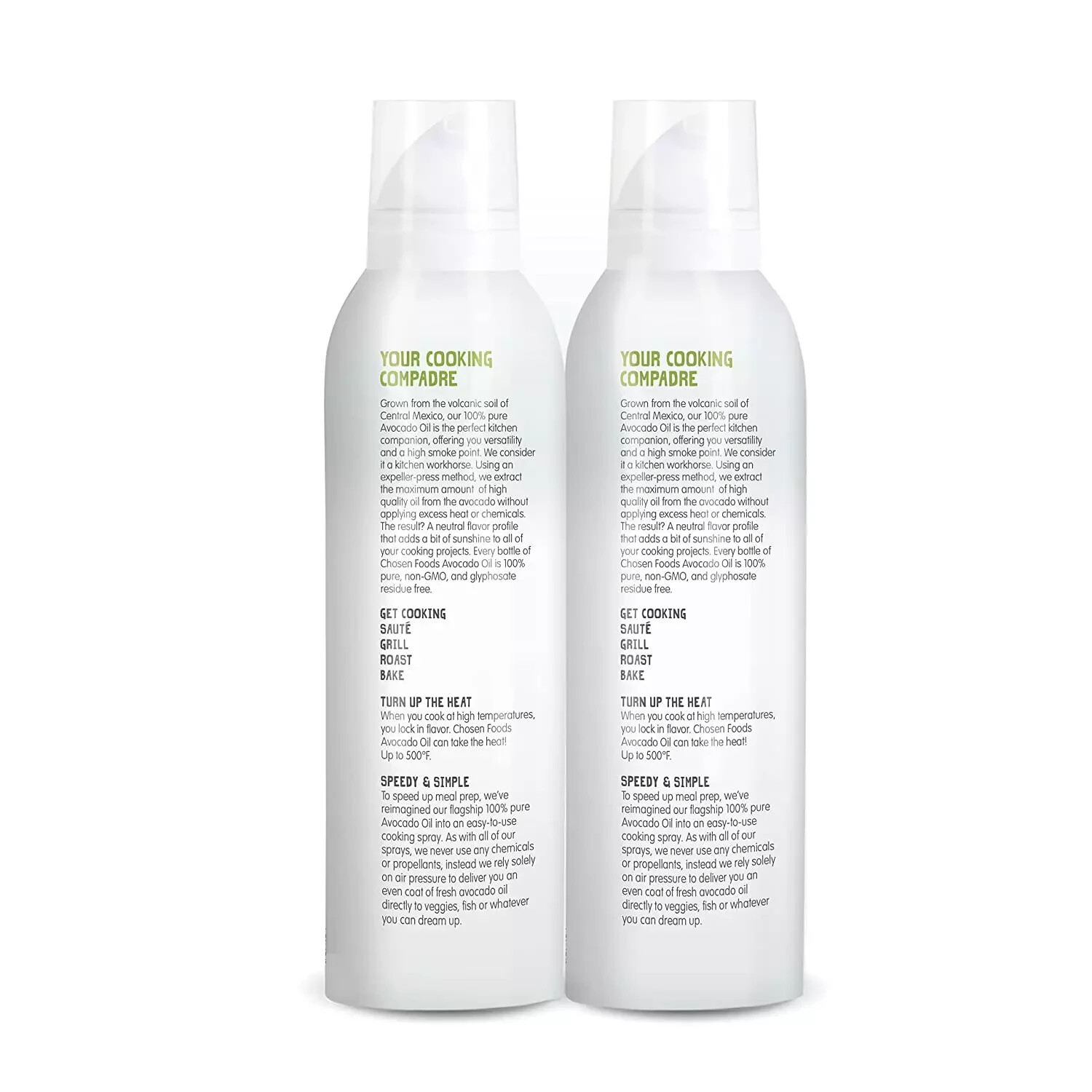 8 Pk Chosen Foods 100% Pure Avocado Oil Spray, Cooking, Dressing, 13.5 oz, Each