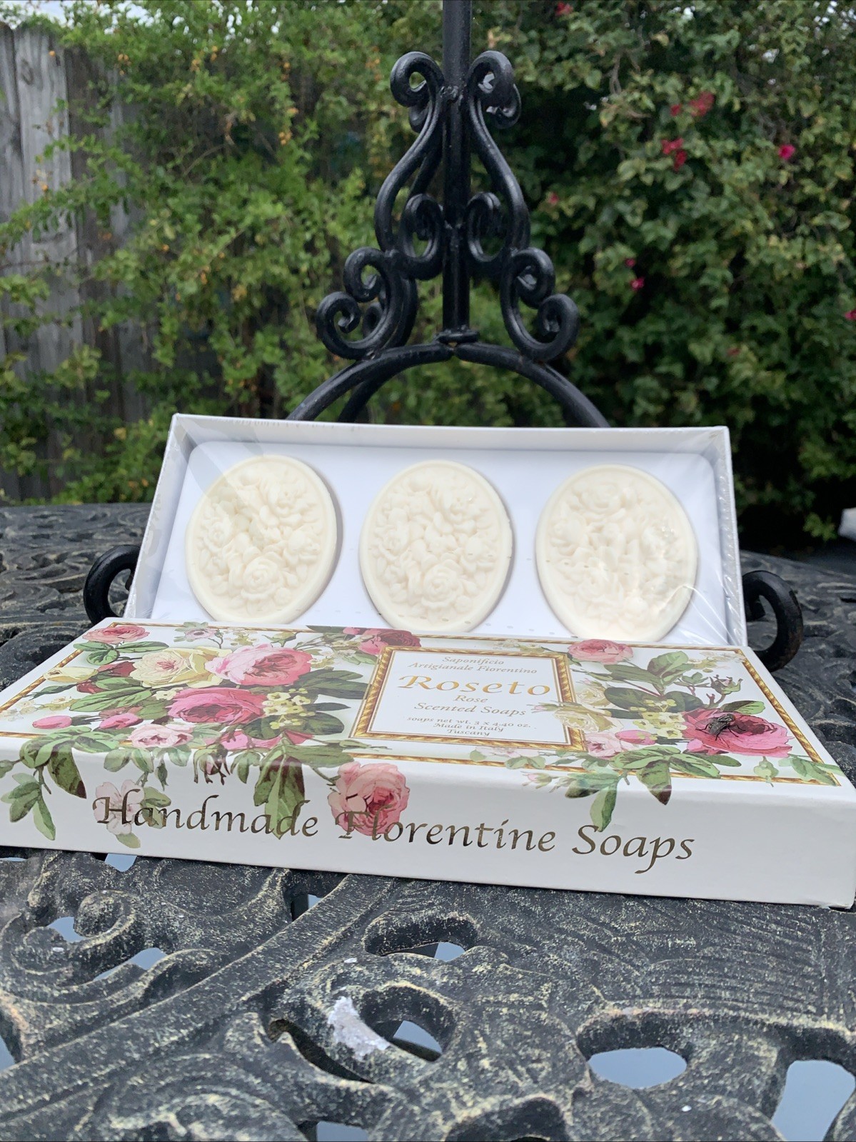 Saponificio Artigianale Fiorentino Rose Scented Soaps 3-Pack – 4.40 oz Each