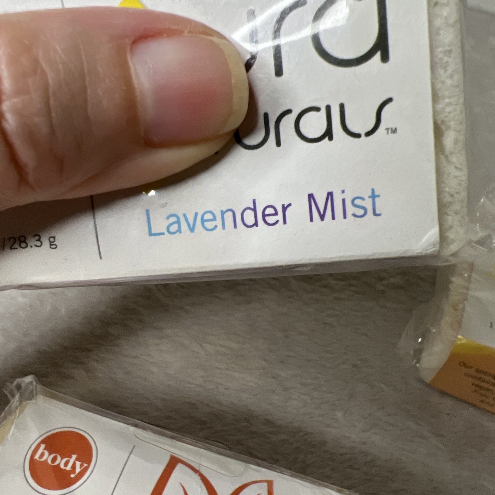 Lot 4 Pura Naturals Lavender Mist Soap-Infused Bar Citrus Splash Eucalyptus Bree