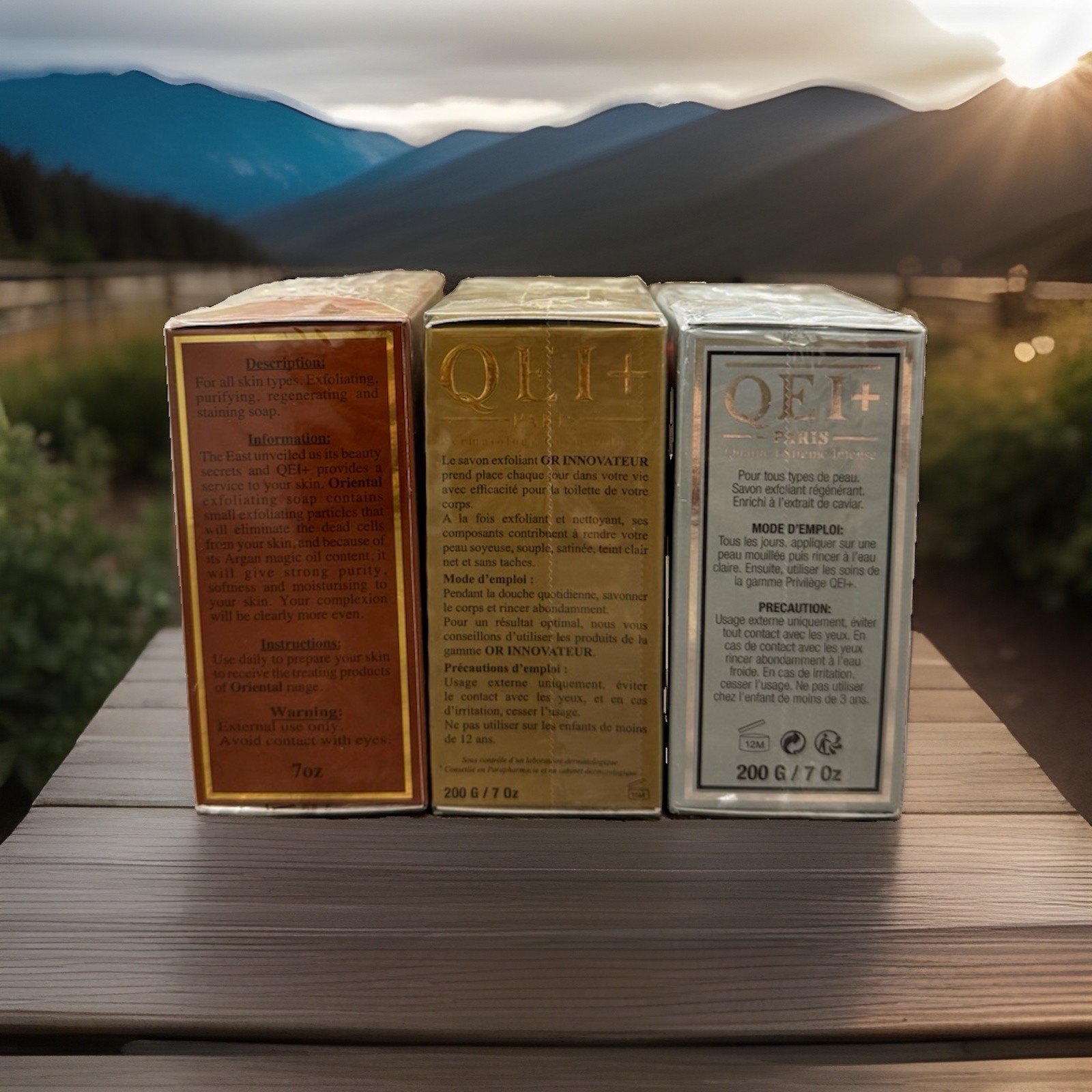 [Pack Of 3] QEI+ Paris Soap: Oriental OR Privilège, 200g Each