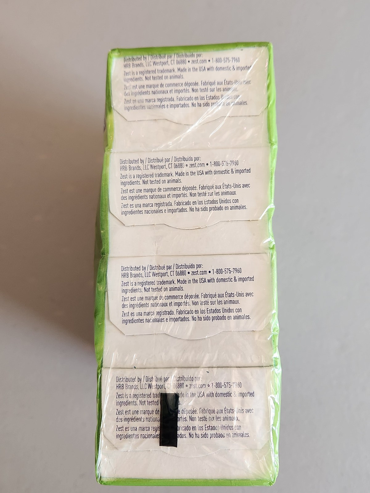 NIP ZEST 8 Bar Aloe Deodorant Soap 4Oz Each 32 Oz Ttl. Odor Protection Hydrating