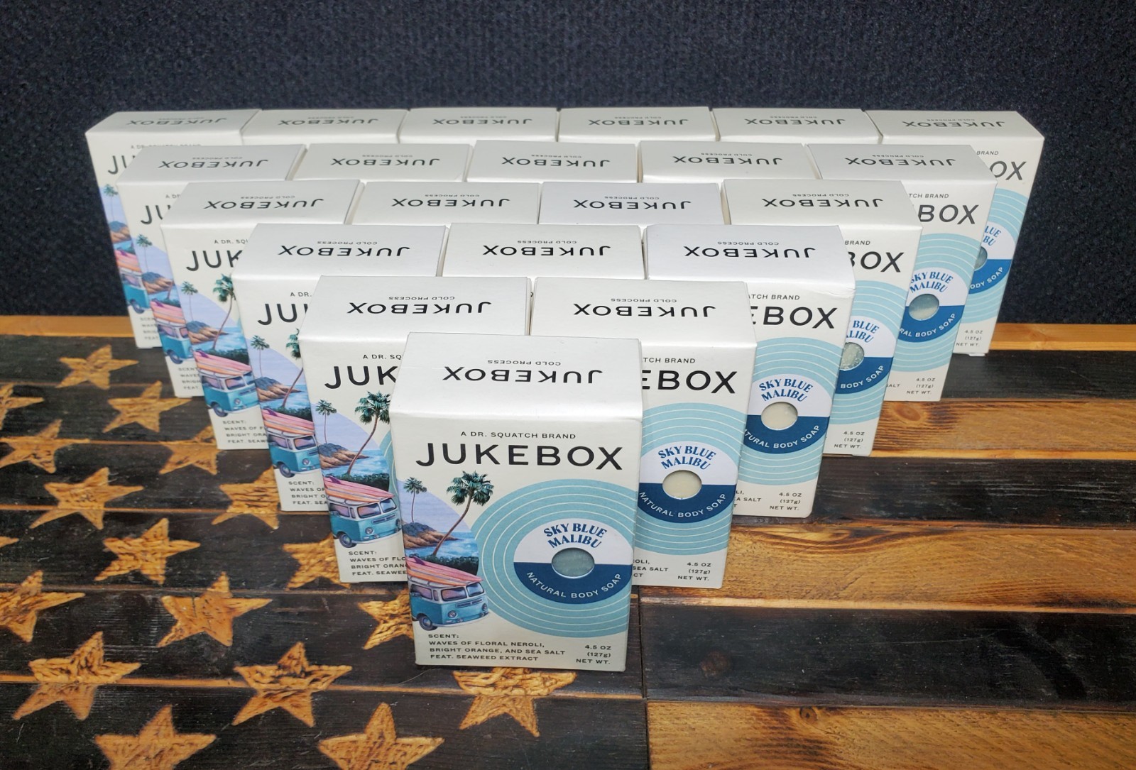 (LOT OF 5) Jukebox SKY BLUE MALIBU Natural Body Bar Soap | a DR SQUATCH Brand