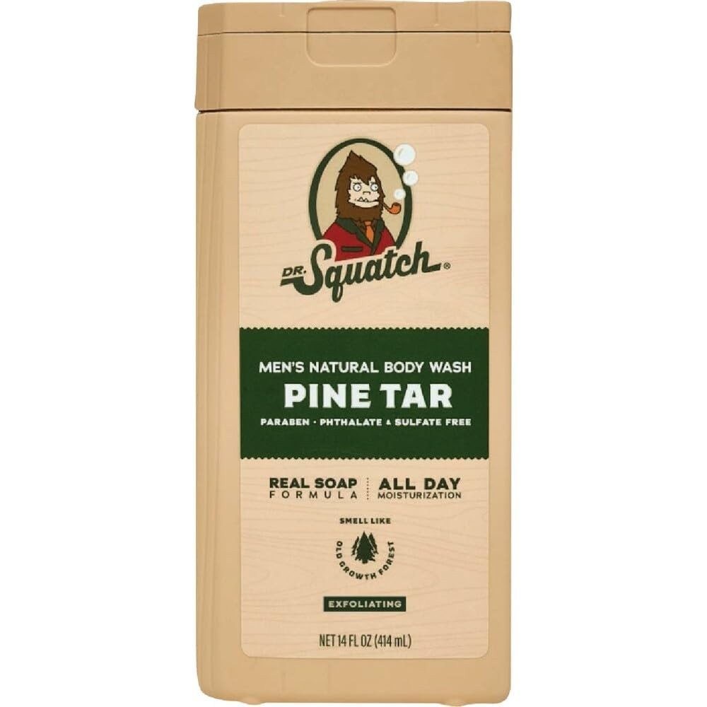 Dr. Squatch Pine Tar Men’s Natural Body Wash 14oz