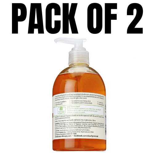 Clearly Natural Essentials Pure & Natural Glycerin Hand Soap – 12 oz (Pack of 2)