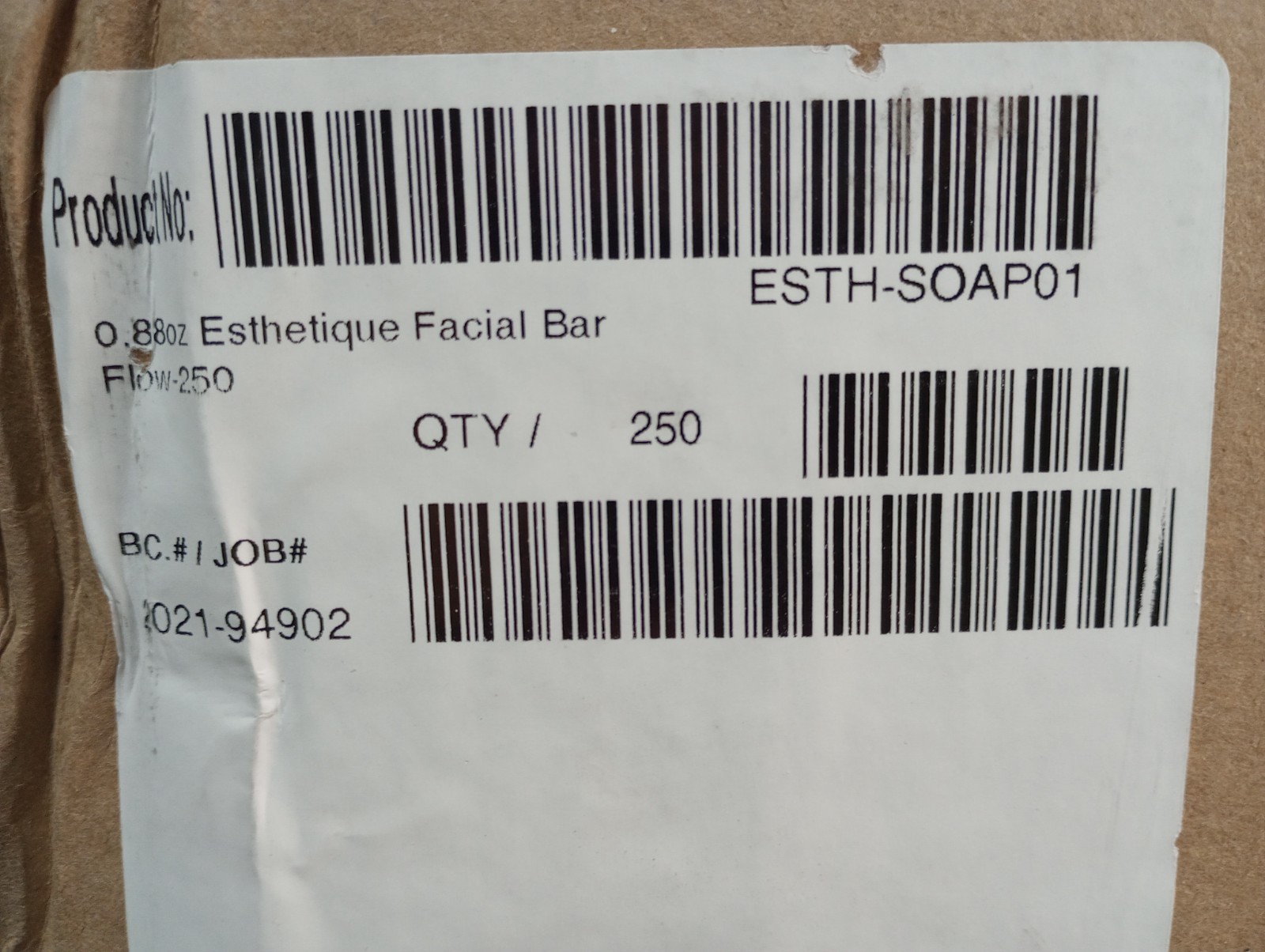 (Box of 250) Esthetique Facial Bar – 0.88 oz Each Bar – Travel Size