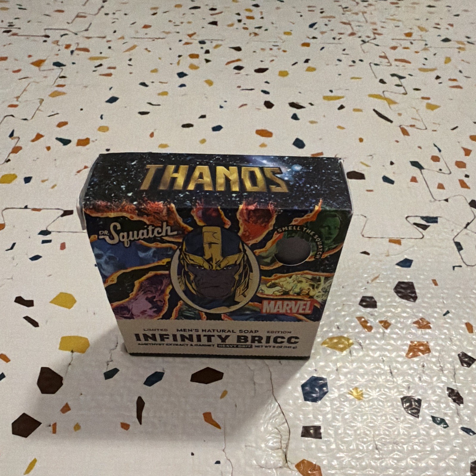 Dr. Squatch Marvel Thanos Infinity Bricc Men’s Natural Body Bar Soap 5 oz