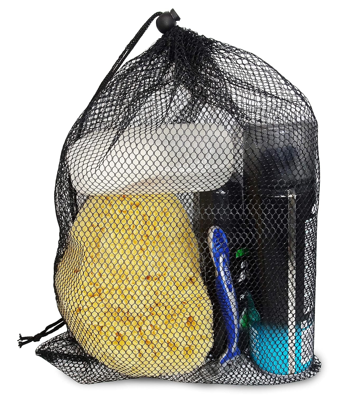 Real Sea Sponge for Men – Extra Large 6″-7″, Totally Natural, Kind on Black