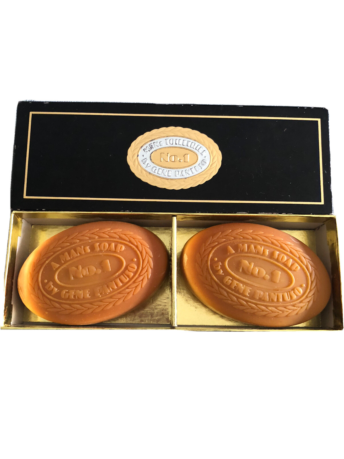 Gene Pantuso No.1 Soap Two 3.5 Oz Bars Vintage New Old Stock A Man’s Soap