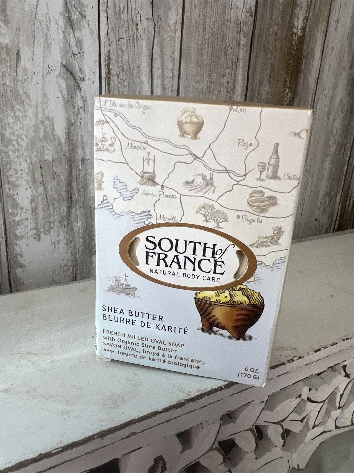 South of France French Milled Bar Soap Shea Butter 6 Oz