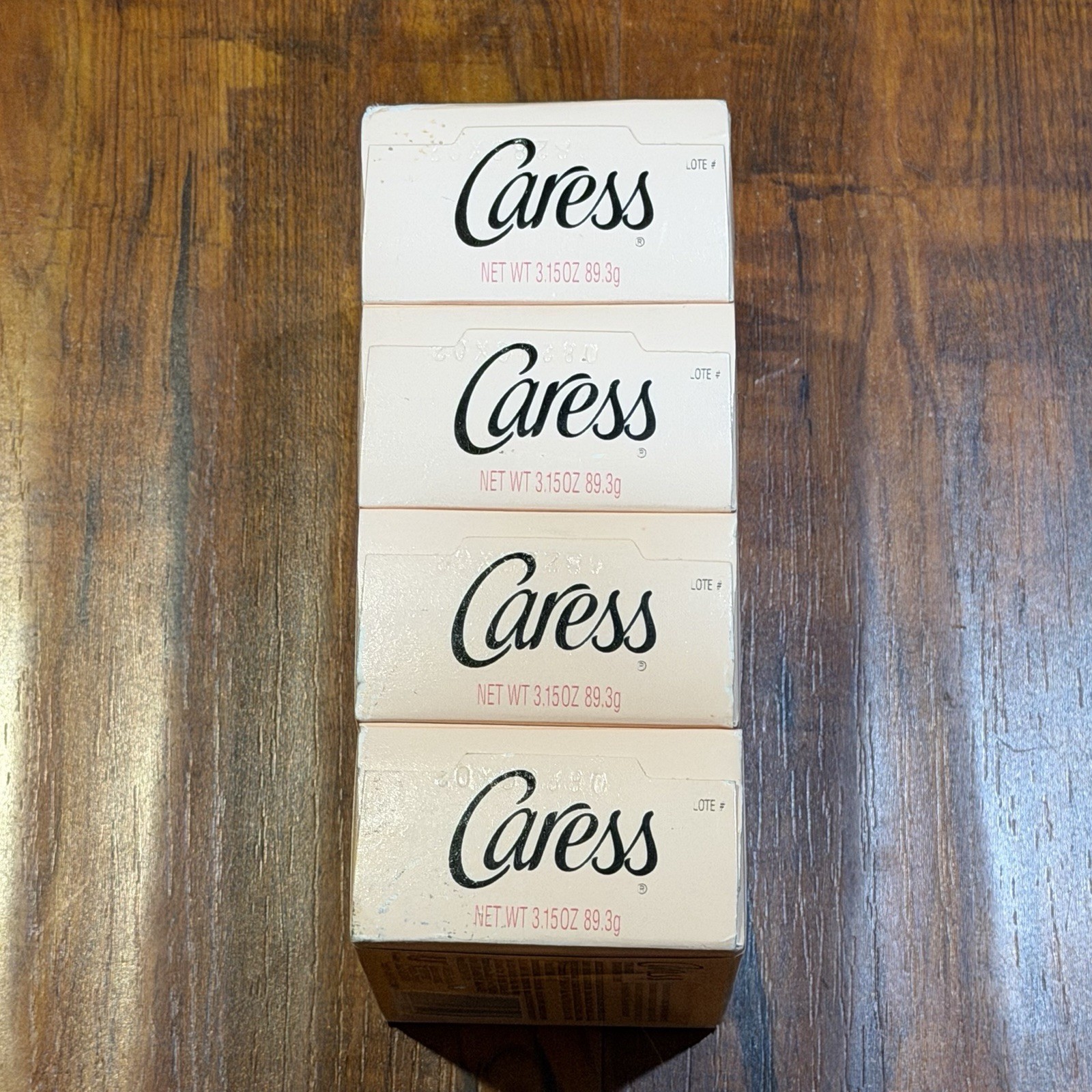 Vintage 4-Pack 1995 Caress 3.5 Oz Bath Oil Body Bars Original Peach Soap – NOS