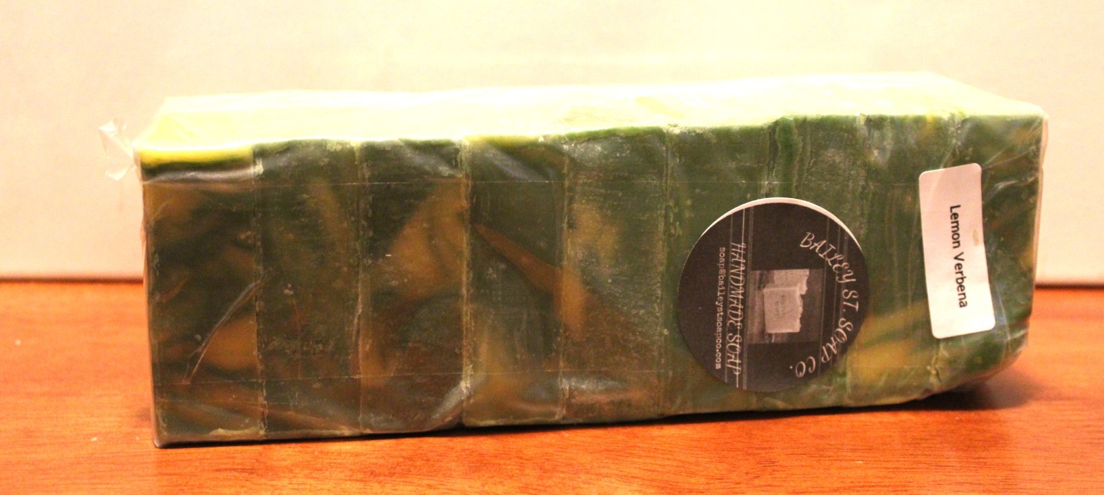 Lemon Verbena Cold Processed handmade soap loaf, 9 precut bars