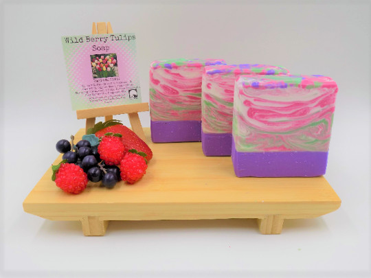 Wild Berry Tulips Soap | Floral Fruity Handmade Soap