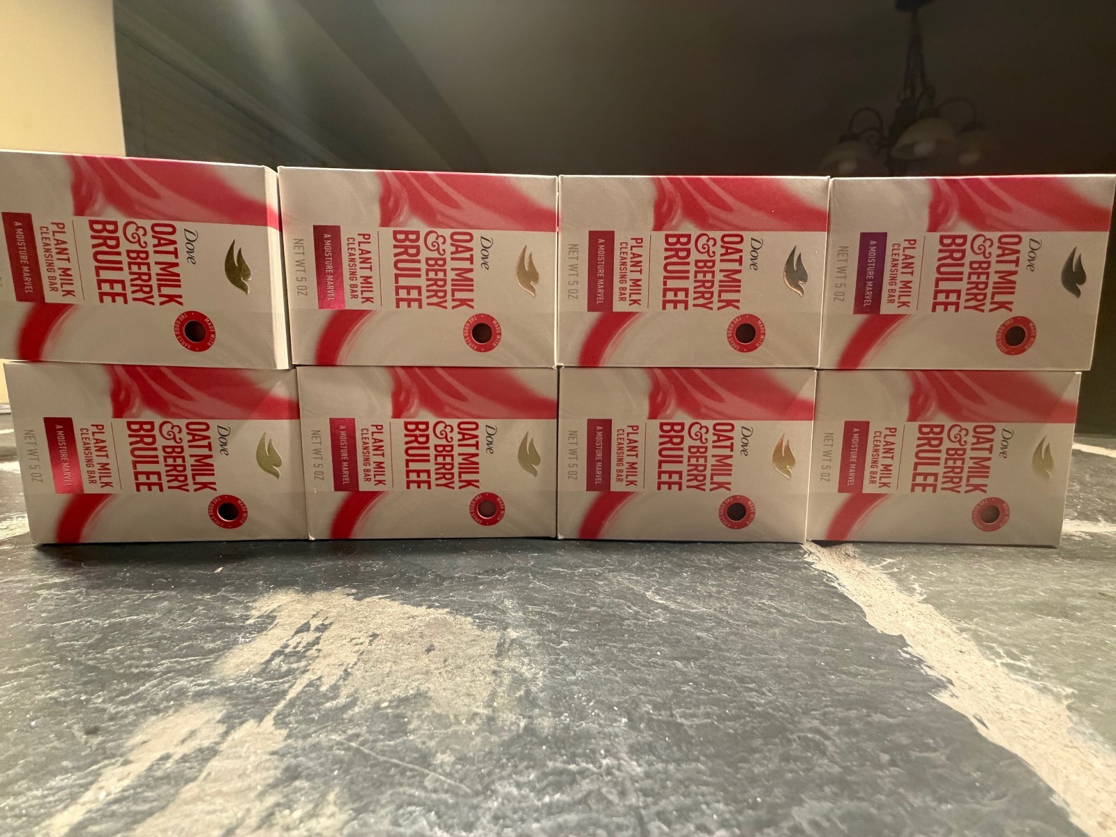 8 DOVE OAT MILK & BERRY BRULEE PLANT MILK CLEANSING BAR SOAP 5 OZ