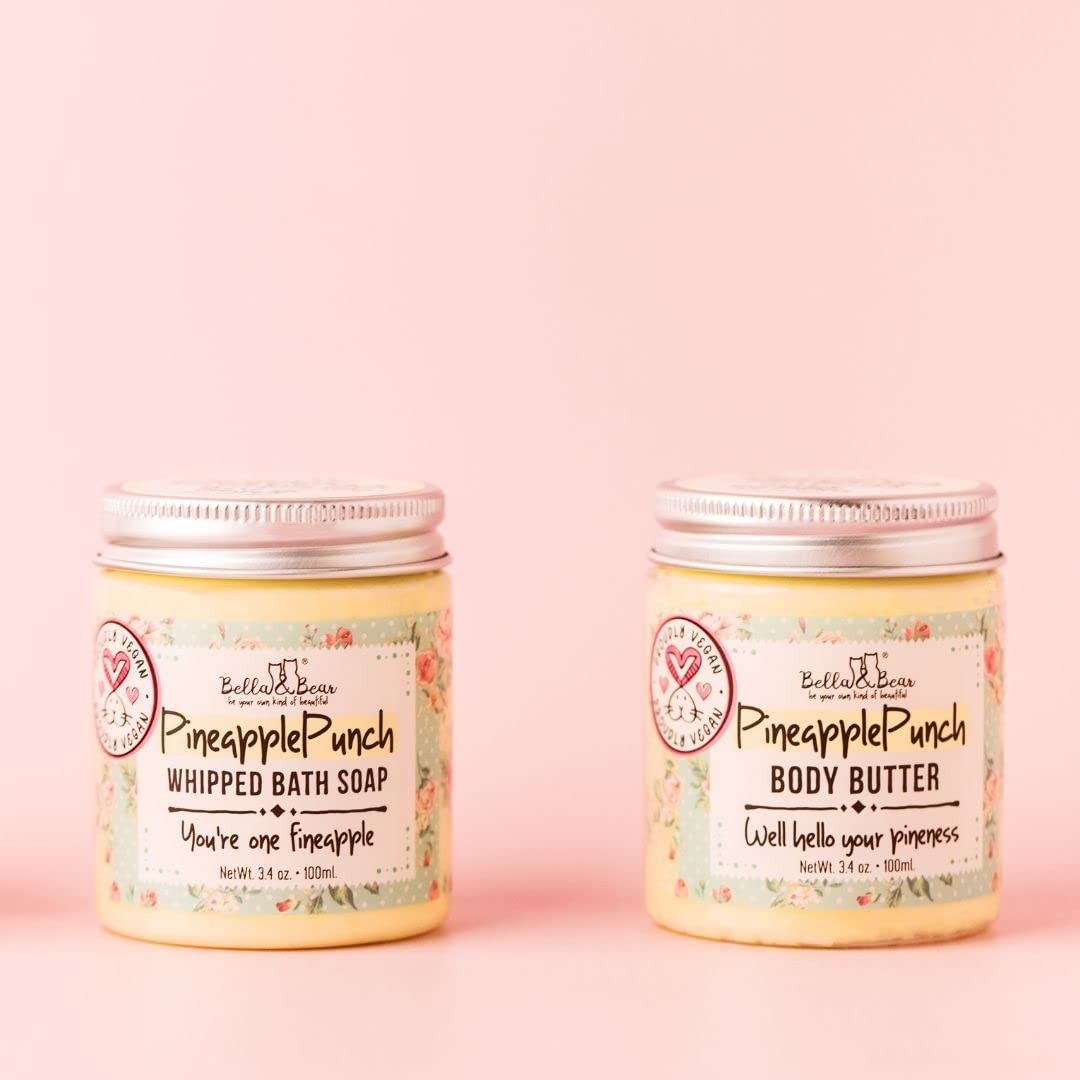 Bella & Bear Pineapple Whipped Soap – Paraben Free – Cruelty-Free Body Wash …