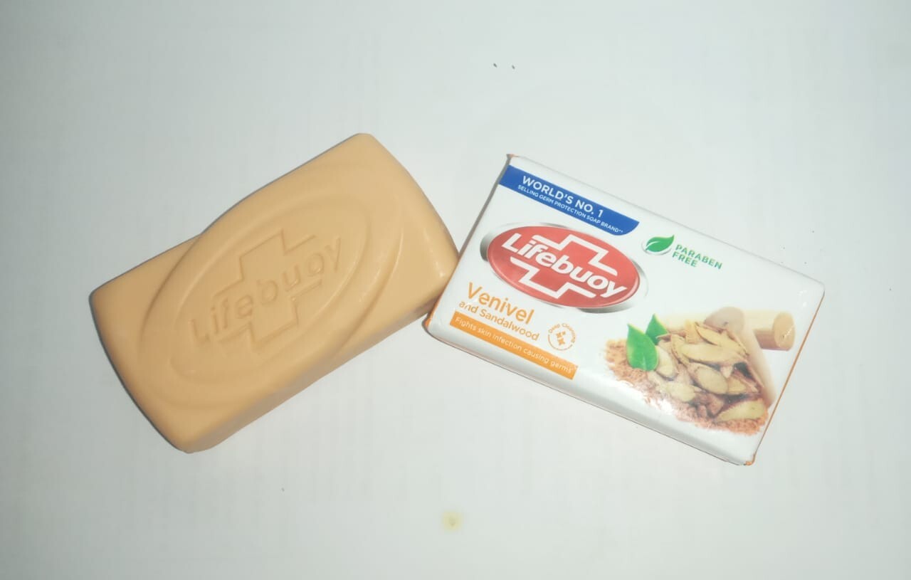 Lifebuoy Venivel and Sandalwood bar soap 100 g 100% Skin Protection Paraban Free