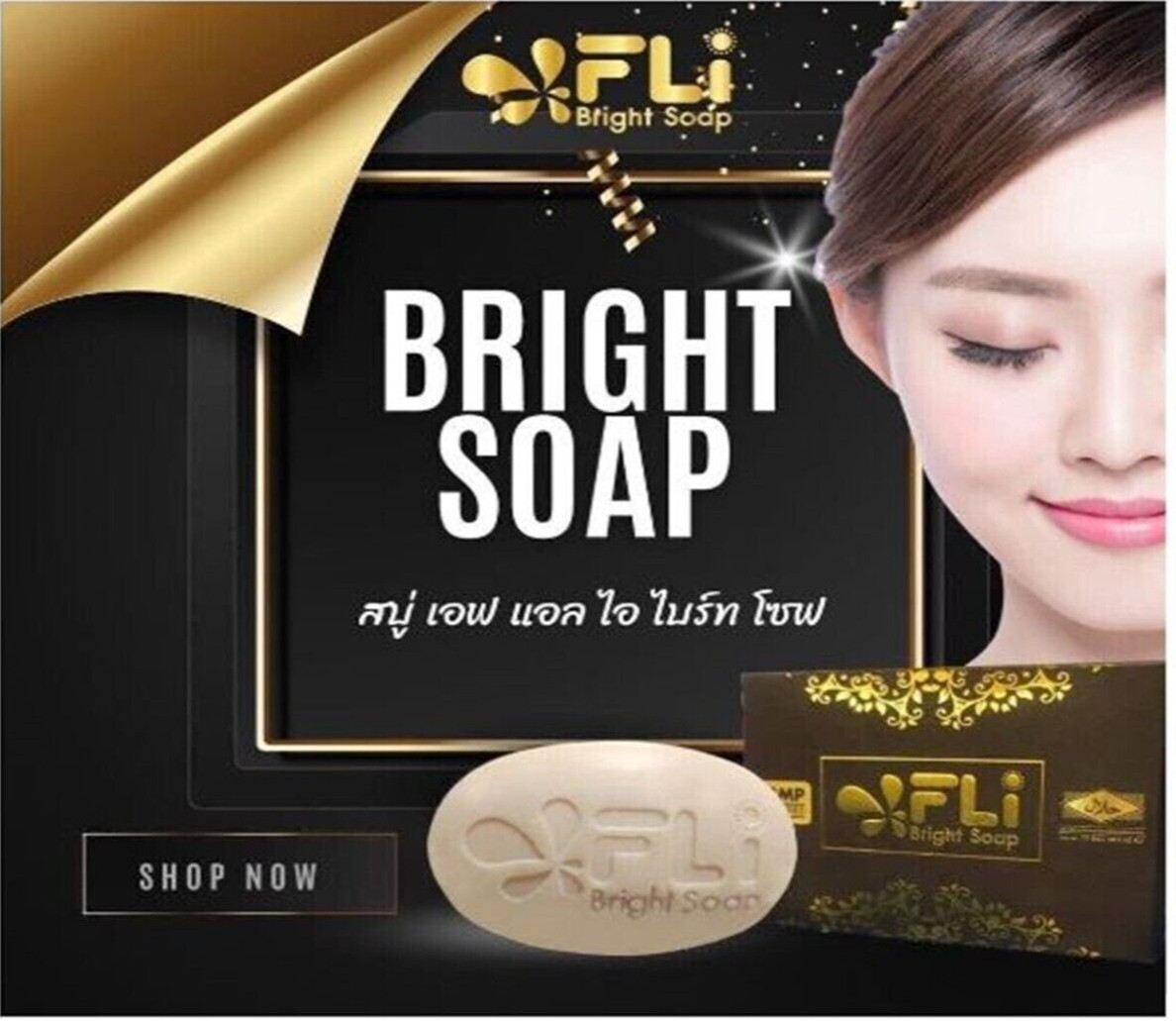 6x FLI Thai Herbal Soap 100% Legendary Body & Face Freckles ฺฺฺBrightening Skin