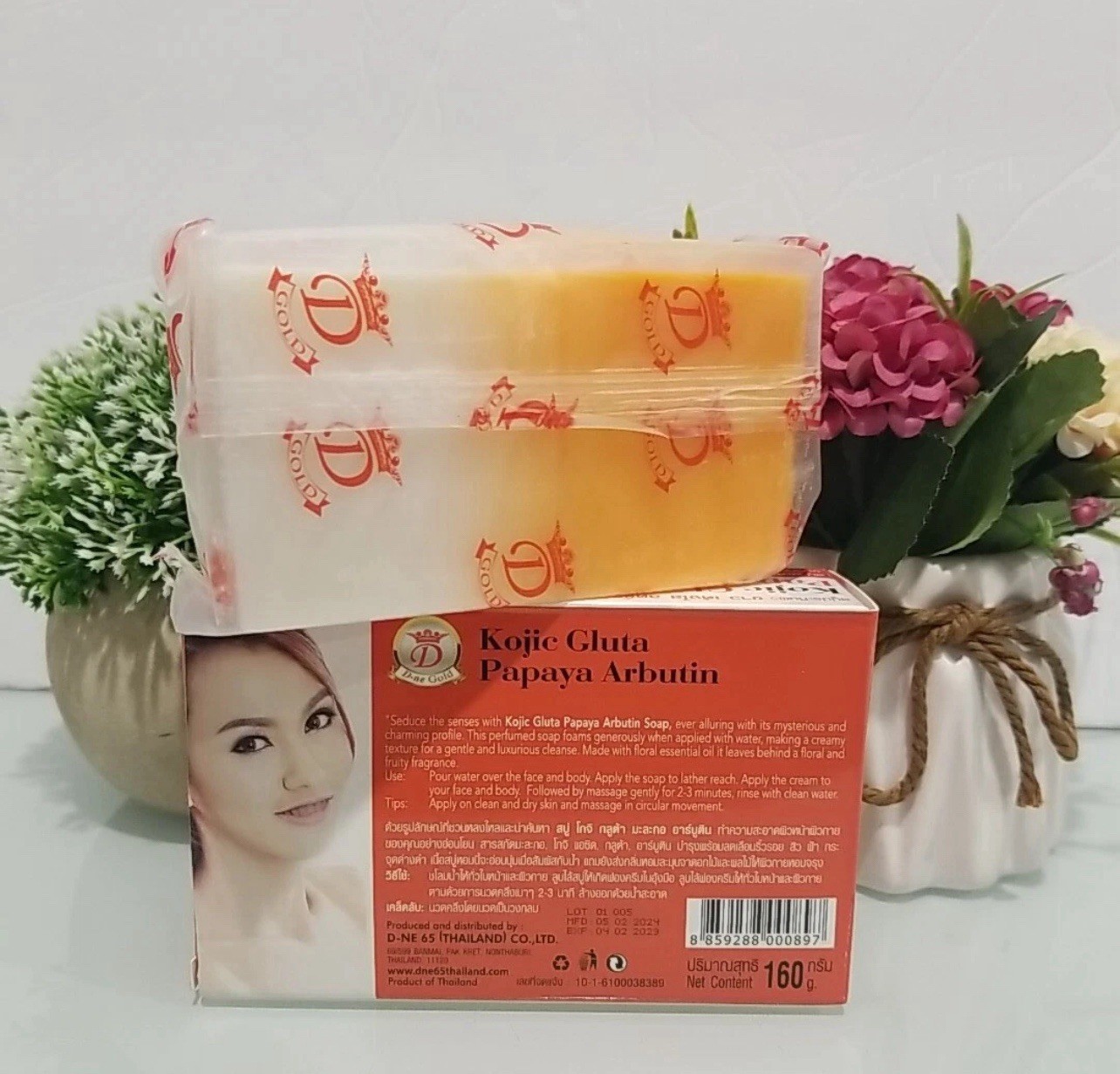 6X Kojic white Gluta Papaya Arbutin 7days White Soap 160g 4 in 1 Free Shipping