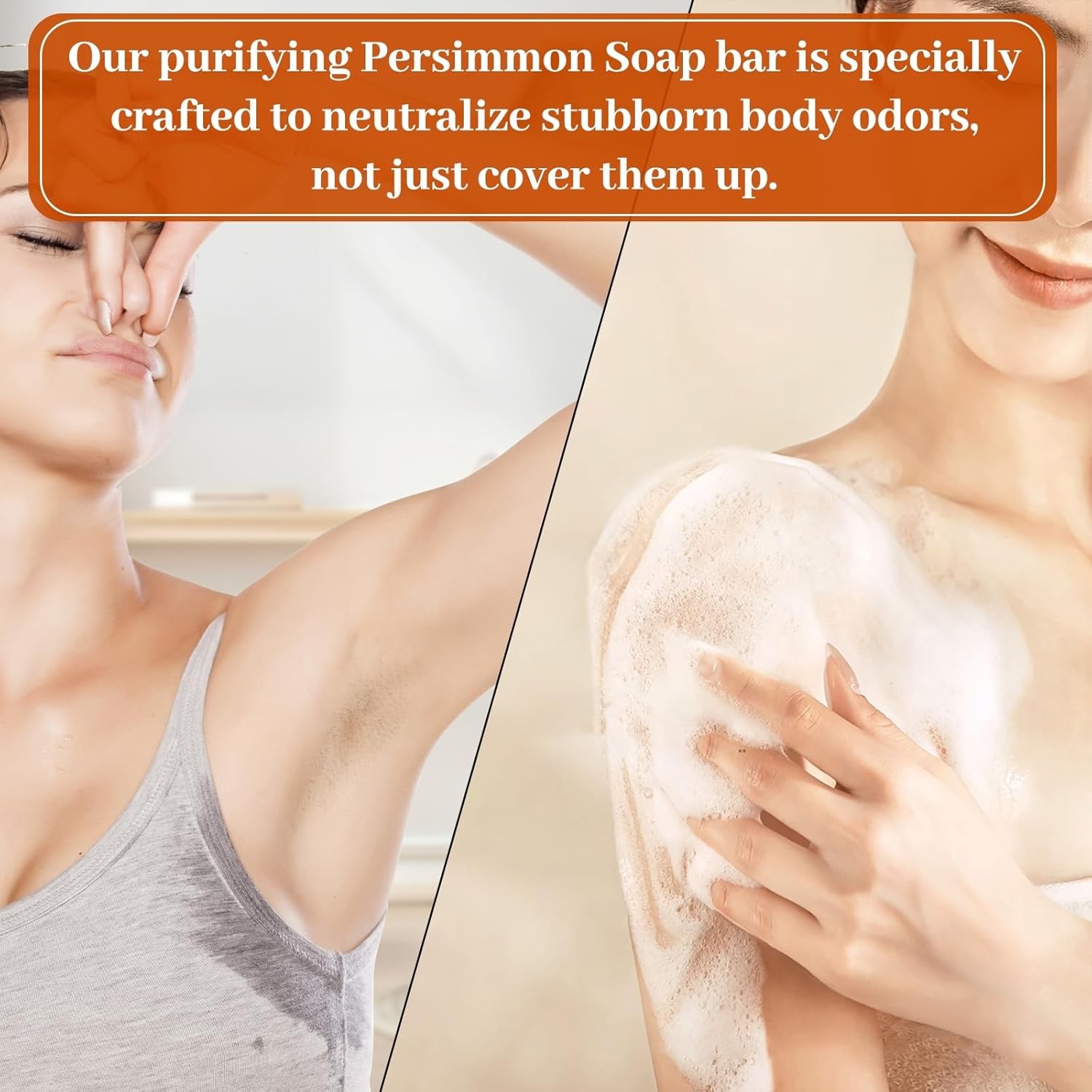 Persimmon Body Wash for Strong Body Odor, Liquid Persimmon Soap for Old People