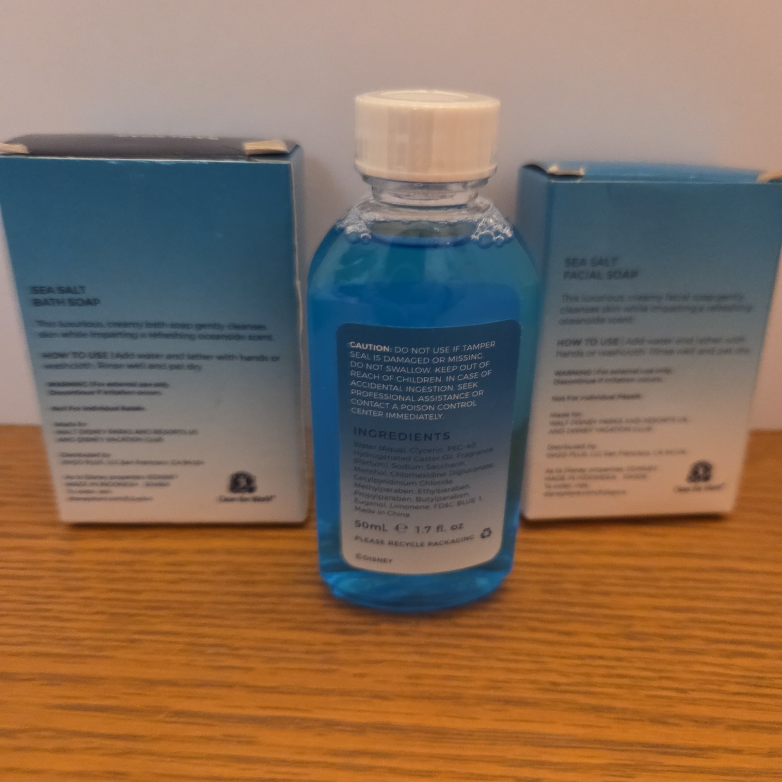 Disney Resorts H2O+ Beauty Sea Salt Facial Soap Bath Soap Mouthwash Lot